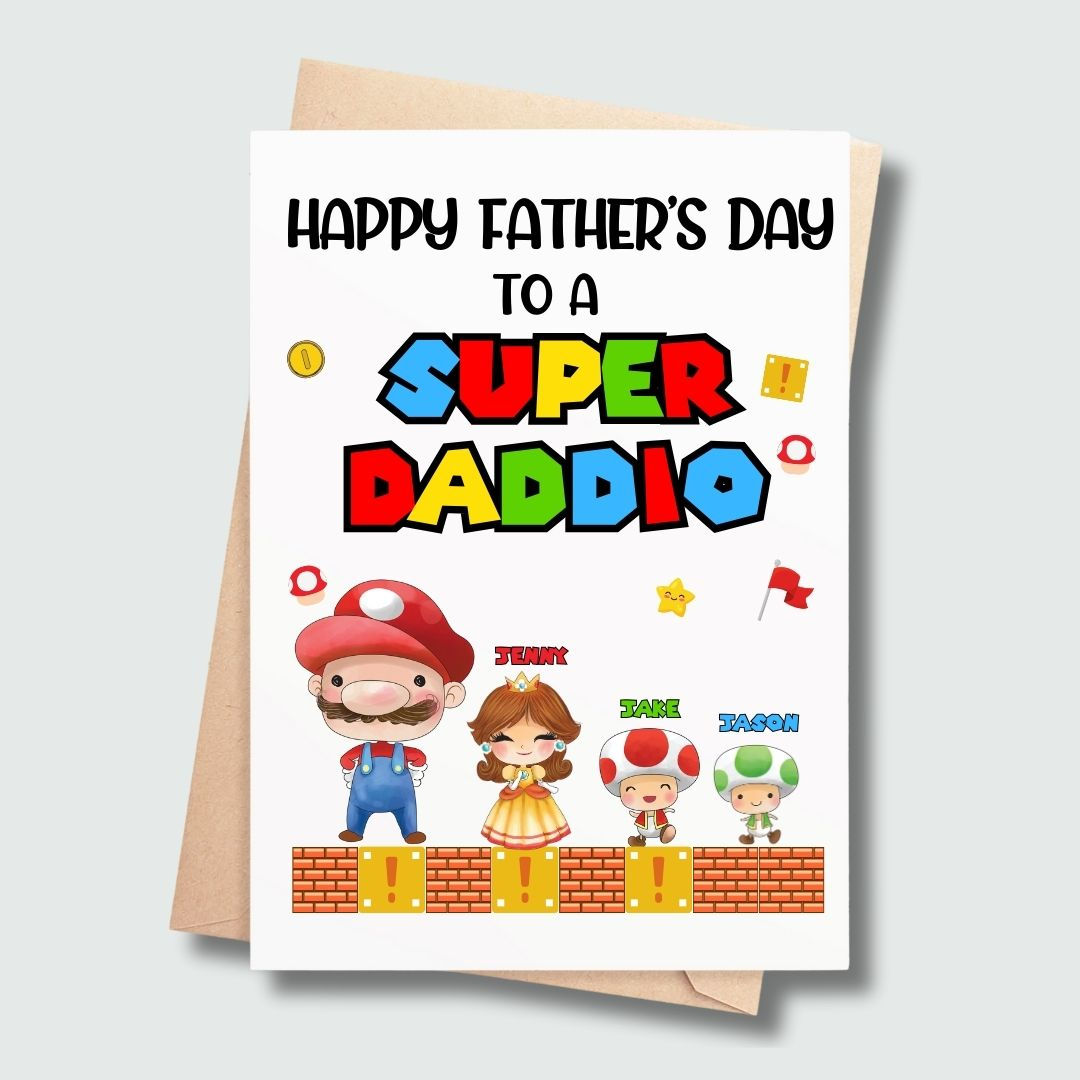 Personalised Super Daddio Father’s Day Card