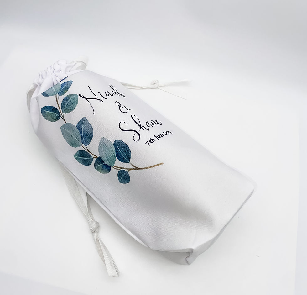 Thumbnail: Eucalyptus Leaves Wedding Unity Candle Set