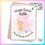 Thumbnail: Personalised Easter bunny girl greeting card for children with bunny ears and rabbit