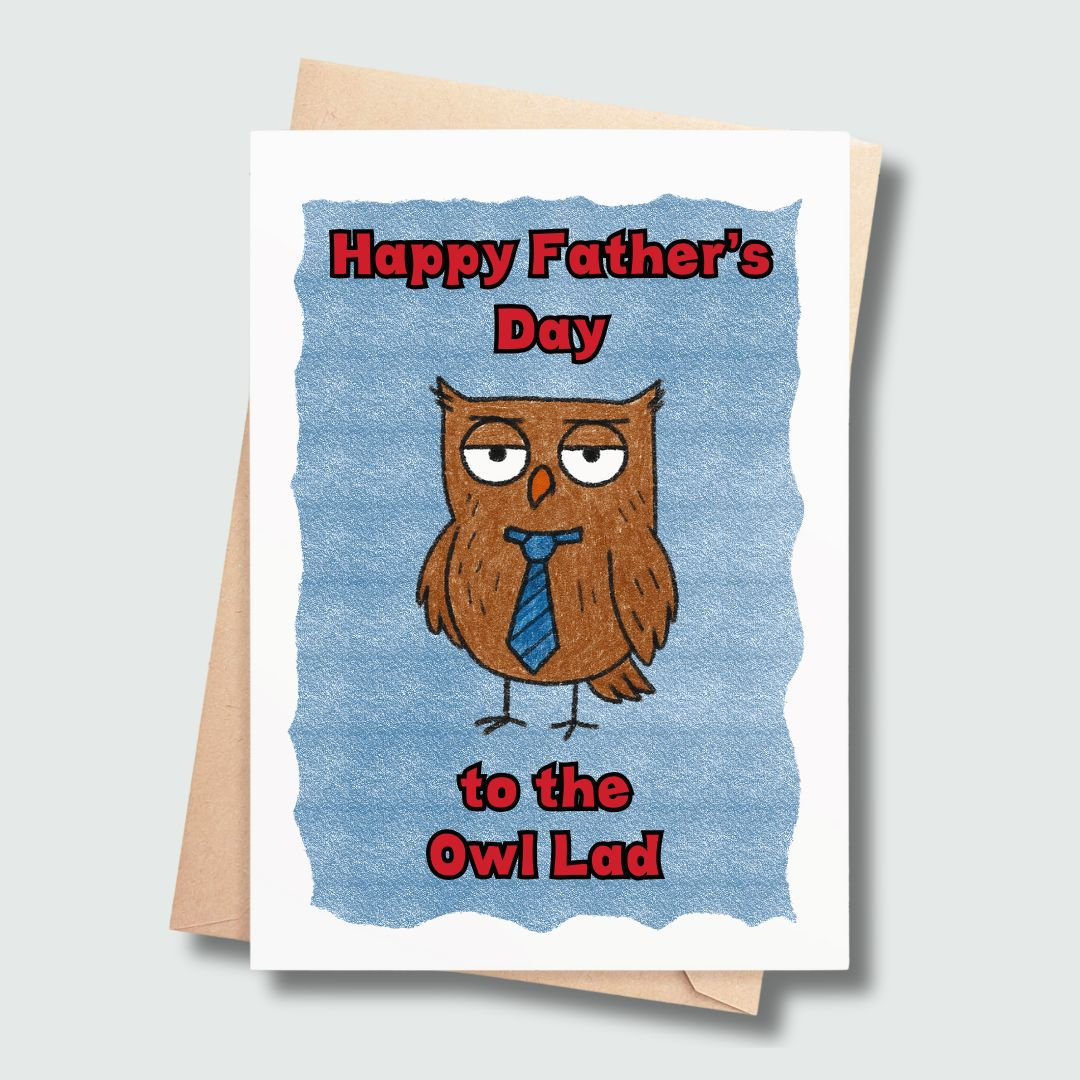 Owl Lad Father’s Day Card