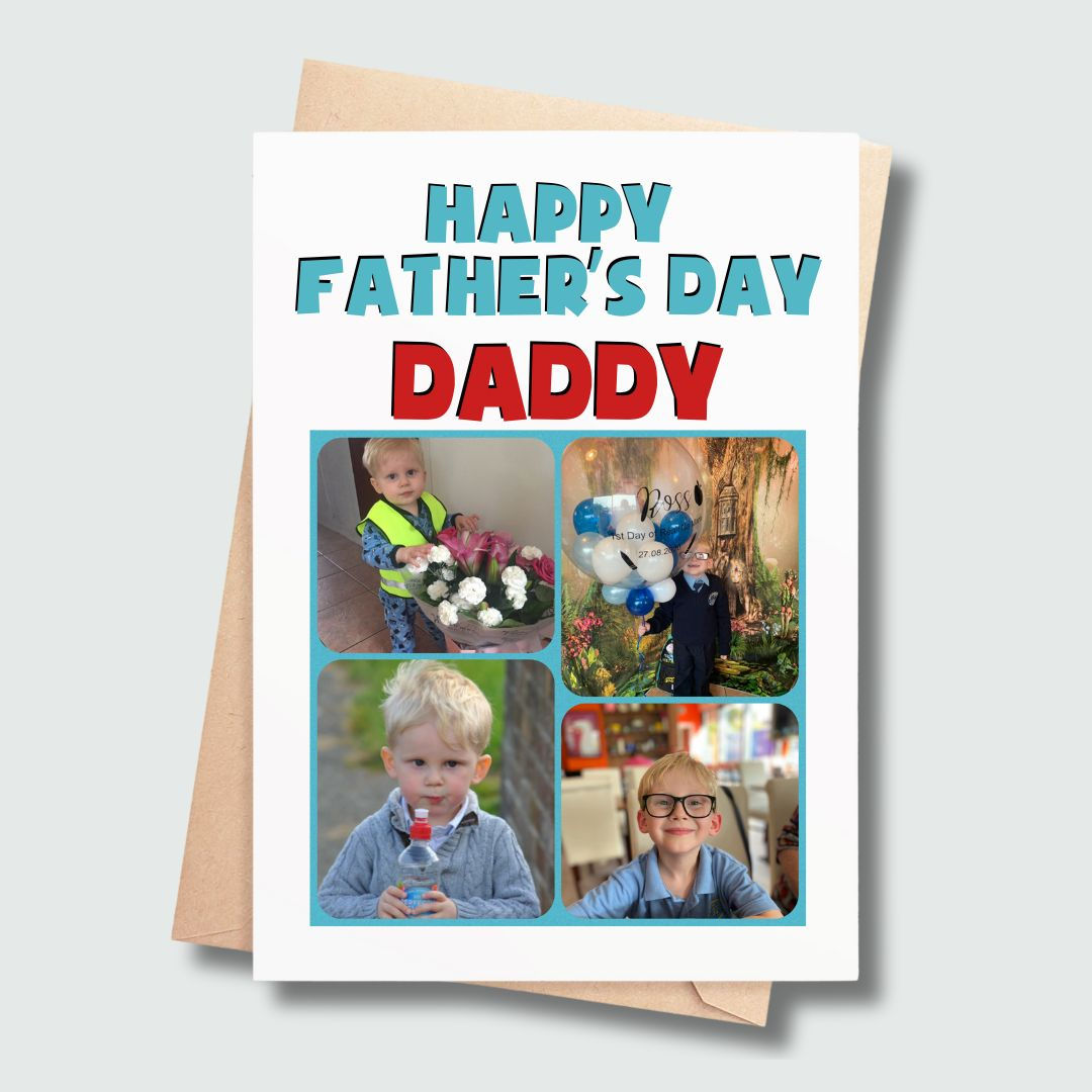 Custom Photo Fathers Day Card