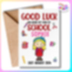 1st Day of School Personalised Greetings Card Ireland