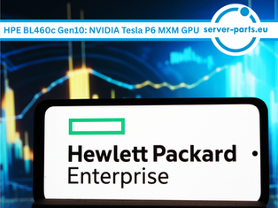 HPE BL460c Gen10 server, NVIDIA Tesla P6 MXM GPU, Hewlett Packard Enterprise blade server, enterprise data center hardware, GPU accelerated computing, virtualization, AI machine learning, VDI workloads, high performance server components, HPE ProLiant BL460c, MXM graphics module, refurbished server hardware, refurbished GPU server, enterprise IT infrastructure, server-parts.eu refurbished solutions