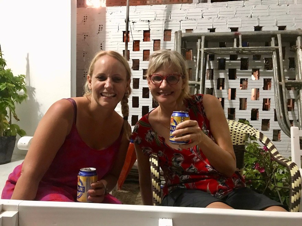 Kerstin, Hannah, and a well-earned Larue!
