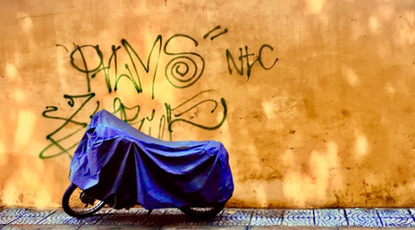 Graffiti in Hoi An old town, Vietnam