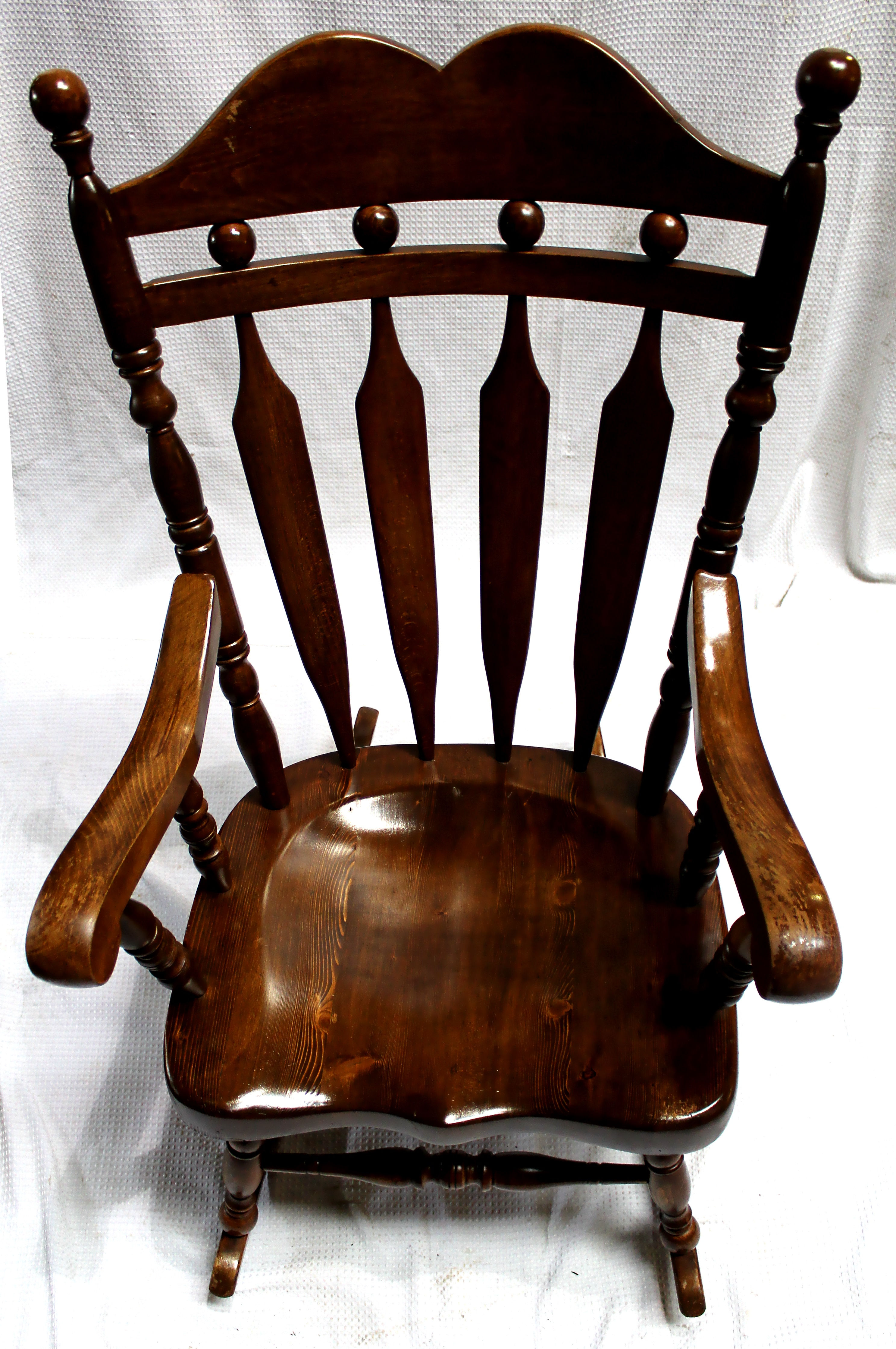 Vintage Lock 1776 Solid Birch Rocking Chair