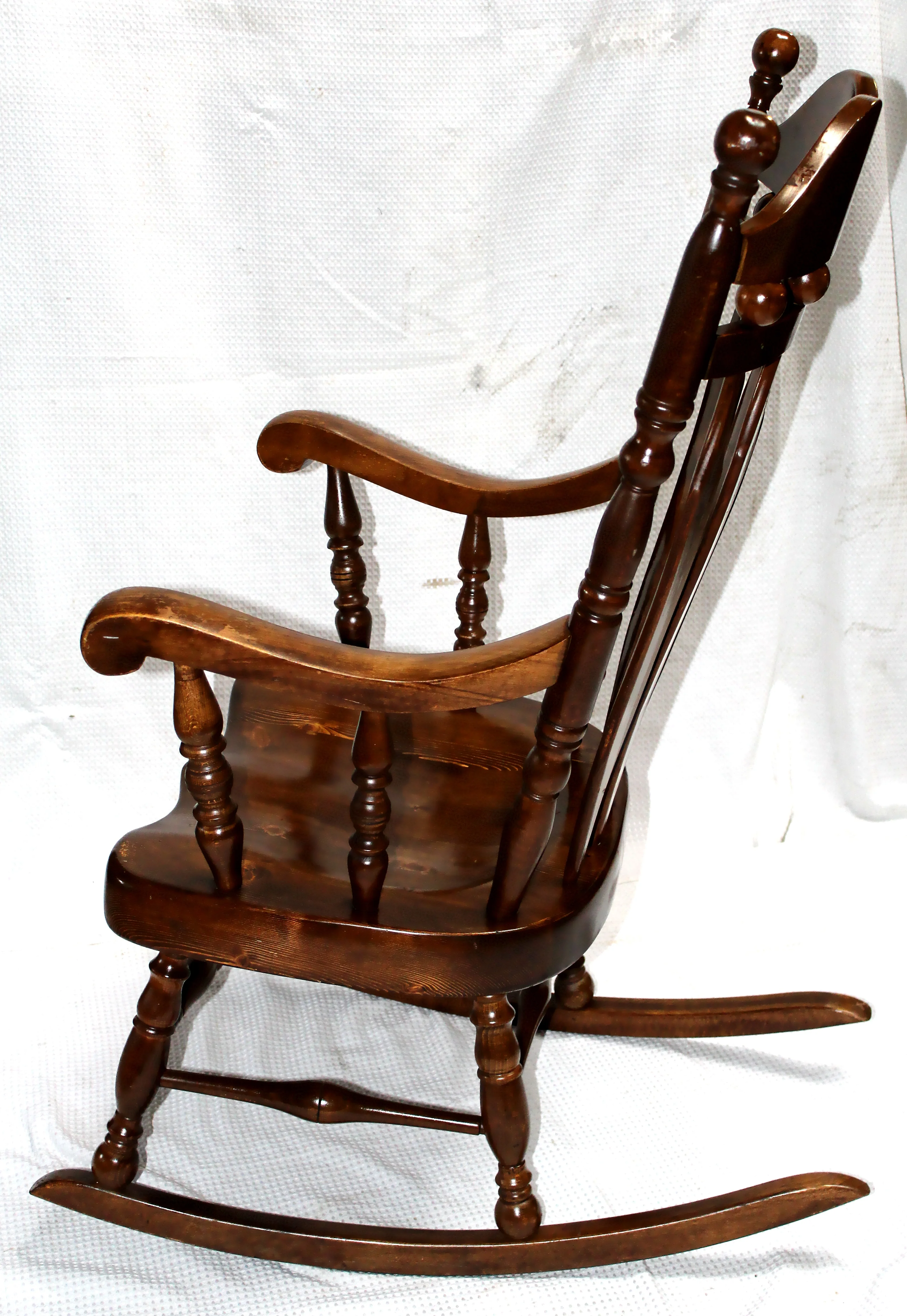 Vintage Lock 1776 Solid Birch Rocking Chair Power Surplus