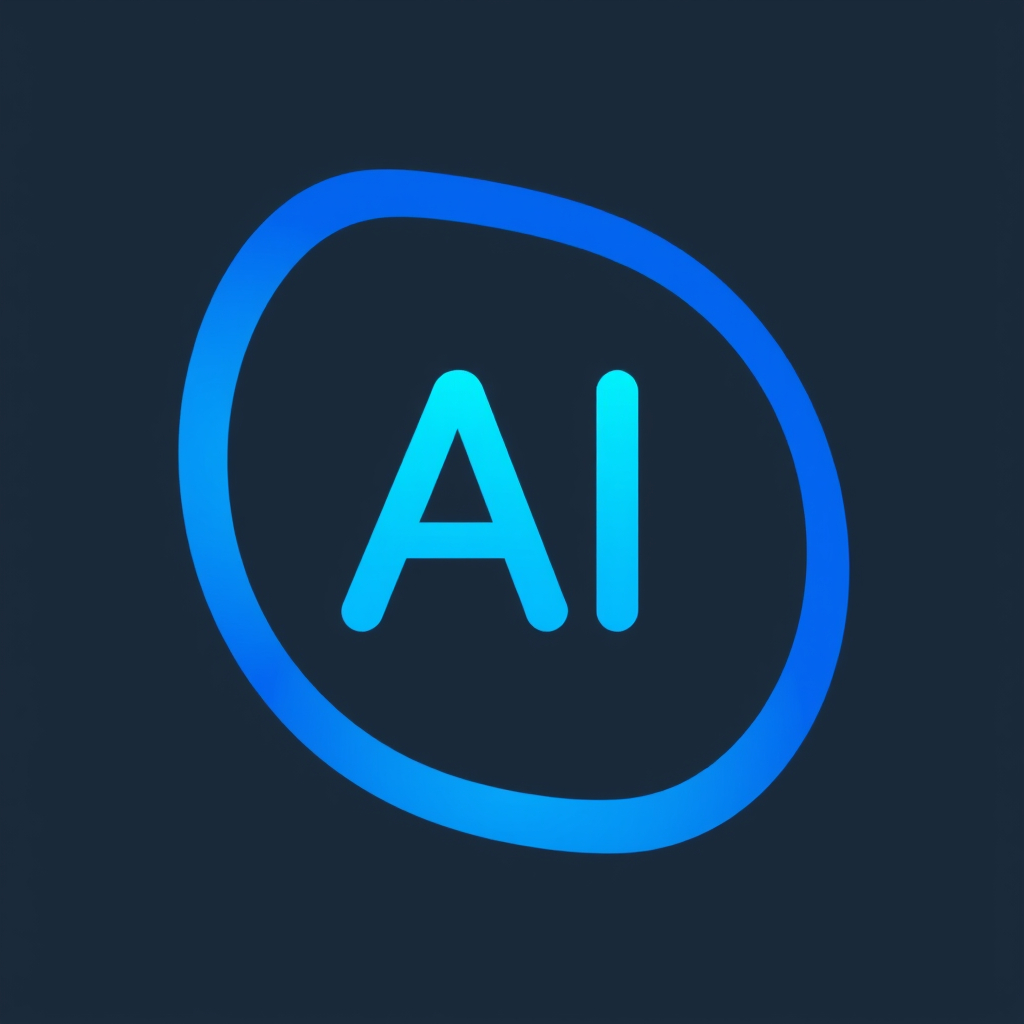 blue elegant AI icon, minimal, grey background.jpg