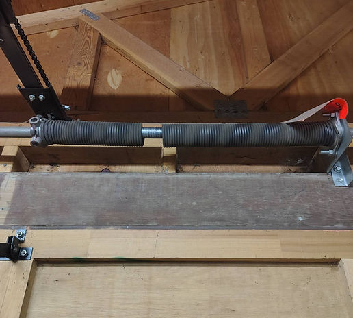 Broken garage door spring