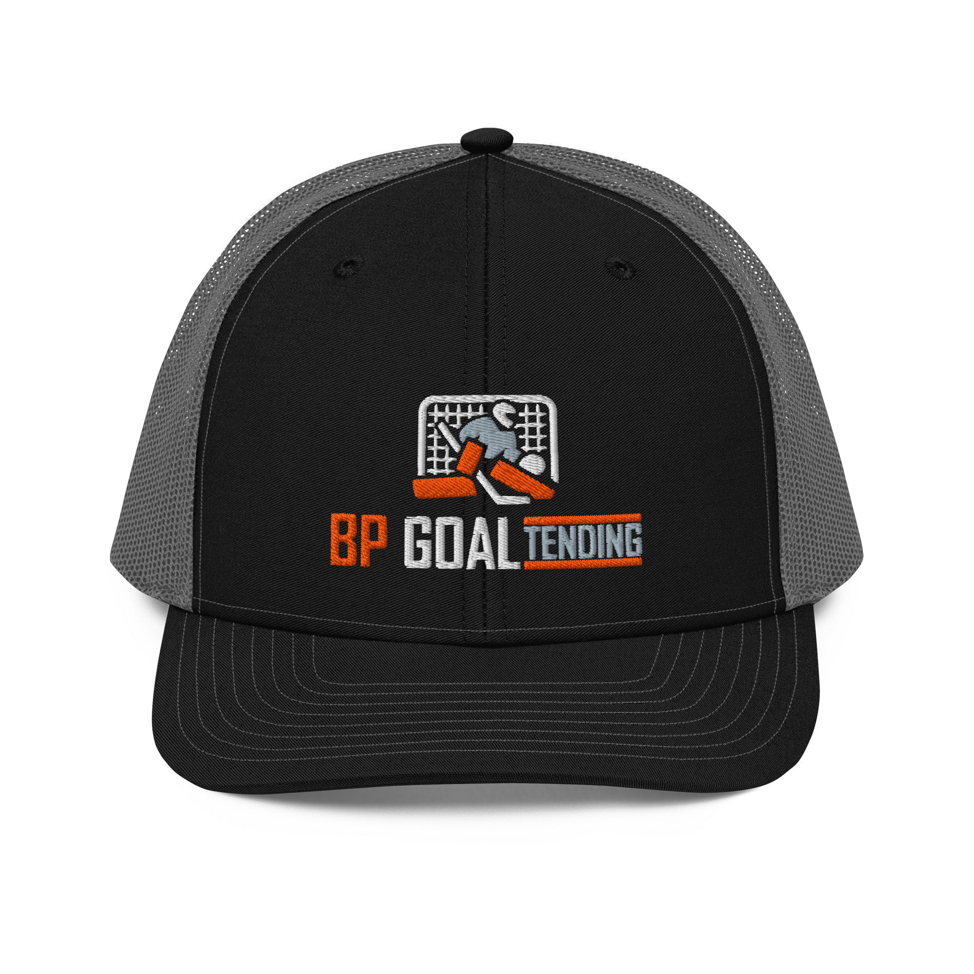 BP Goaltending Orange Logo Trucker Cap