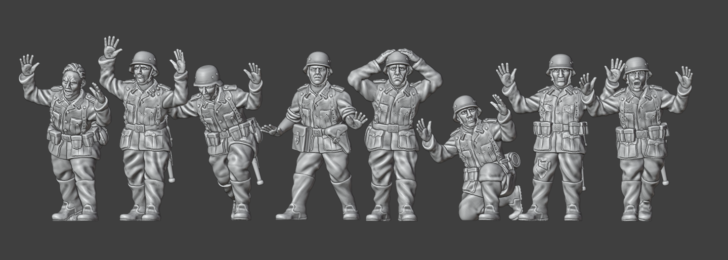 WW2 German Stalingrad Infantry surrendering