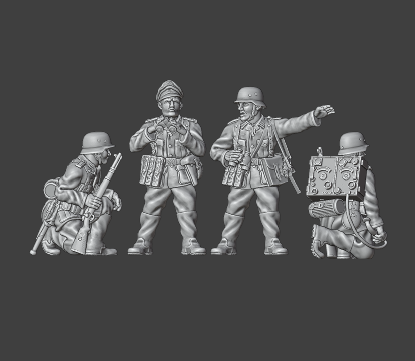 WW2 German Stalingrad Infantry HQ team