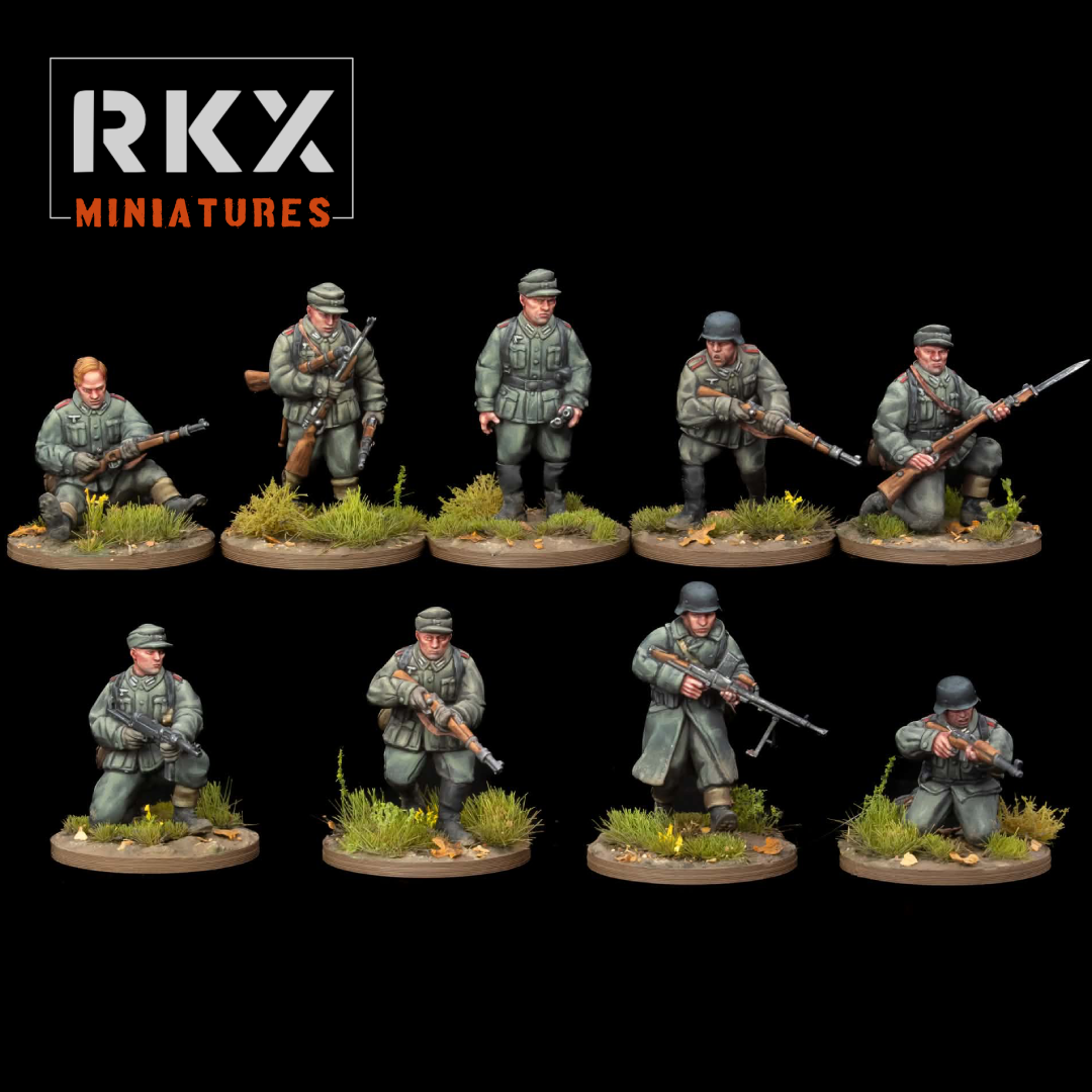 28mm WW2 German garrison squad