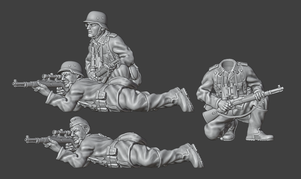 WW2 German Stalingrad Infantry Sniper teams