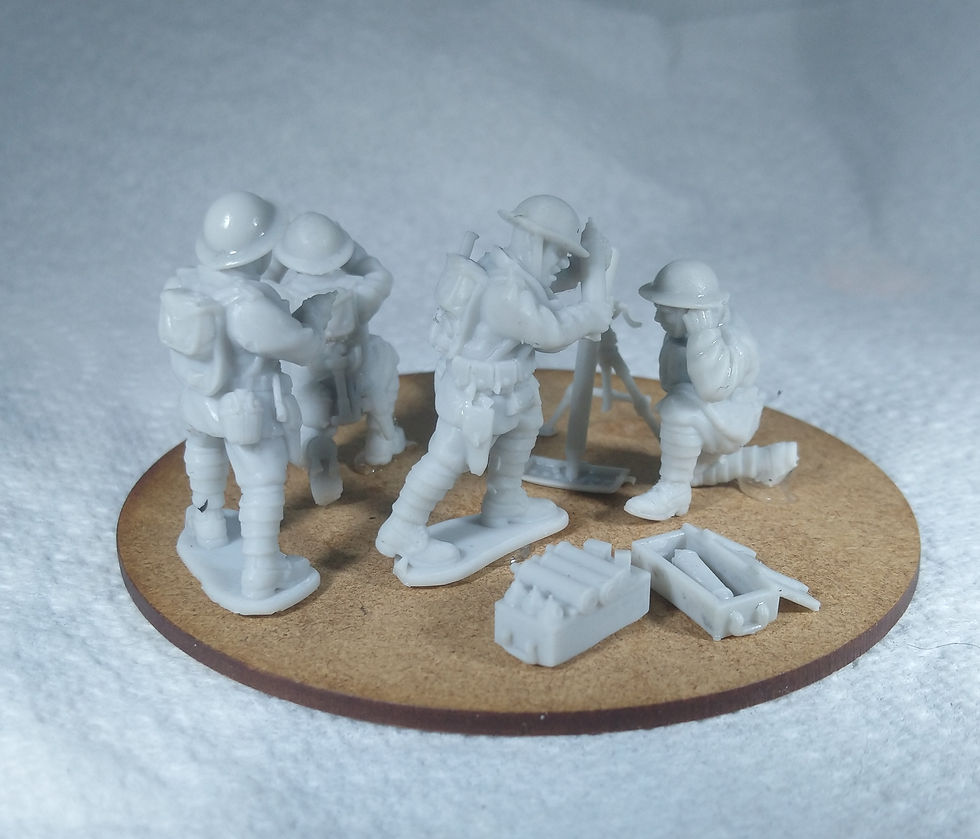 Thumbnail: WW1 28 mm US Infantry 3 inch Mortar