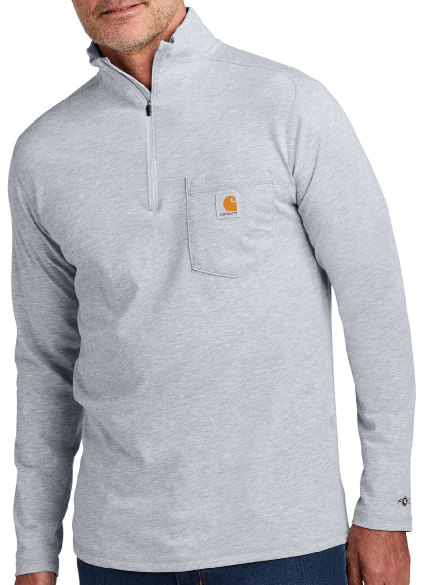 Thumbnail: CT106660  Carhartt Force® 1/4-Zip Long Sleeve T-Shirt