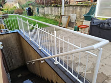 Geländer Pulverbeschichtet