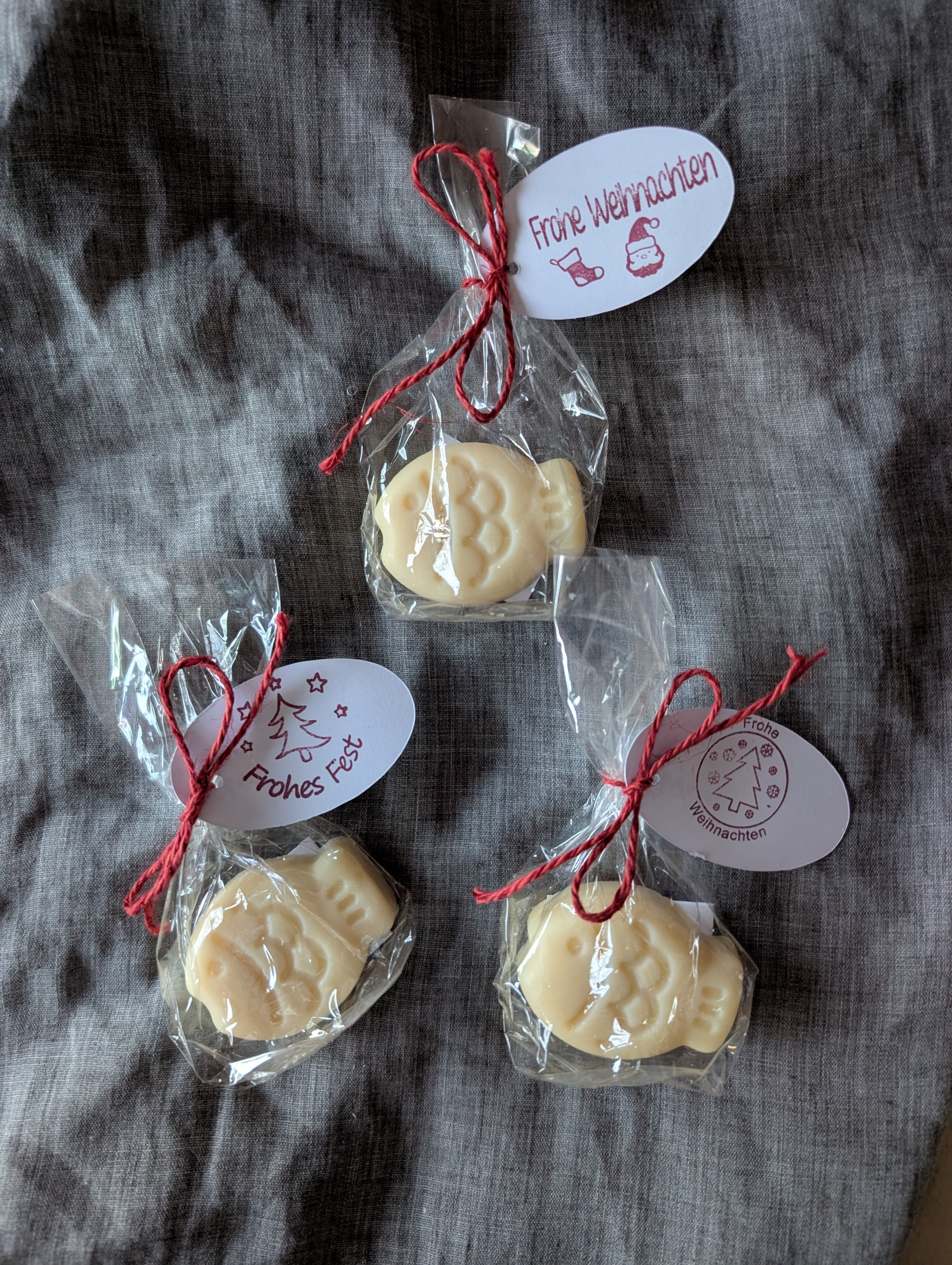 Mini Ziegenmilchseifen in Cellophan