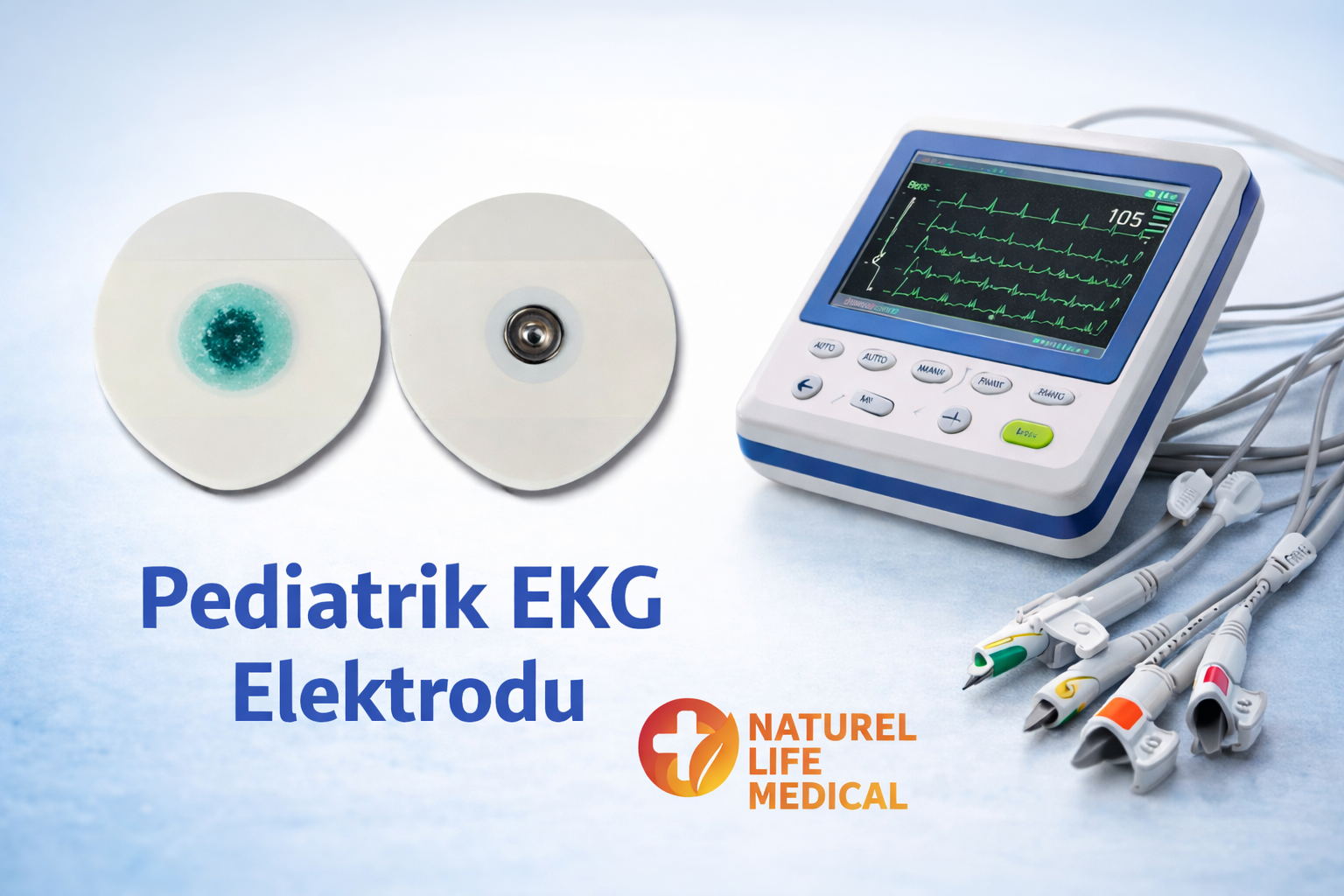 Pediatrik EKG Elektrodu — Çocuk Hastalar İçin Güvenli ve Hassas Ölçüm