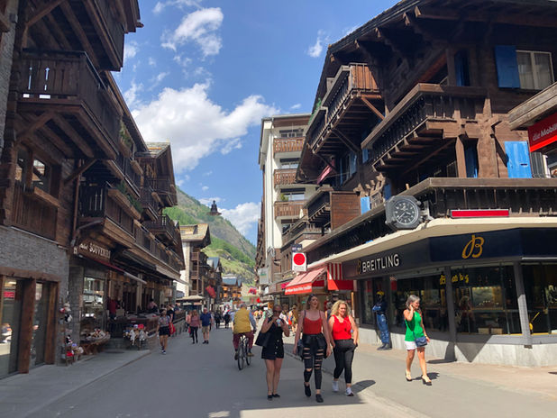 Zermatt main thoroughfare