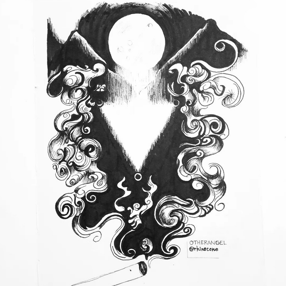 moon inktober