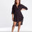 Thumbnail: I Have Arrived Sheer Feather Button-down Dress