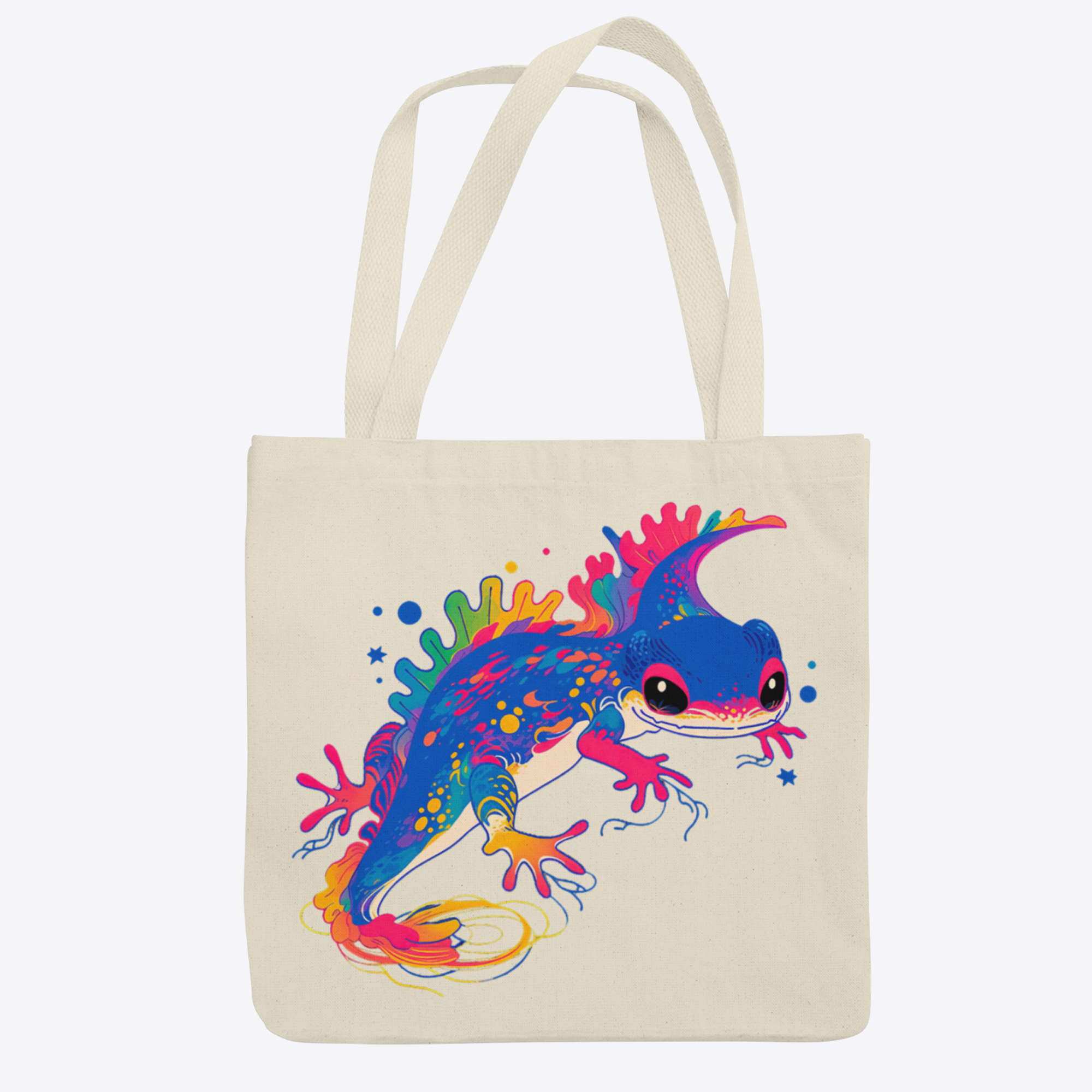 Tote Bag bolsa de loneta de Axolote Ajolote Sicodelia