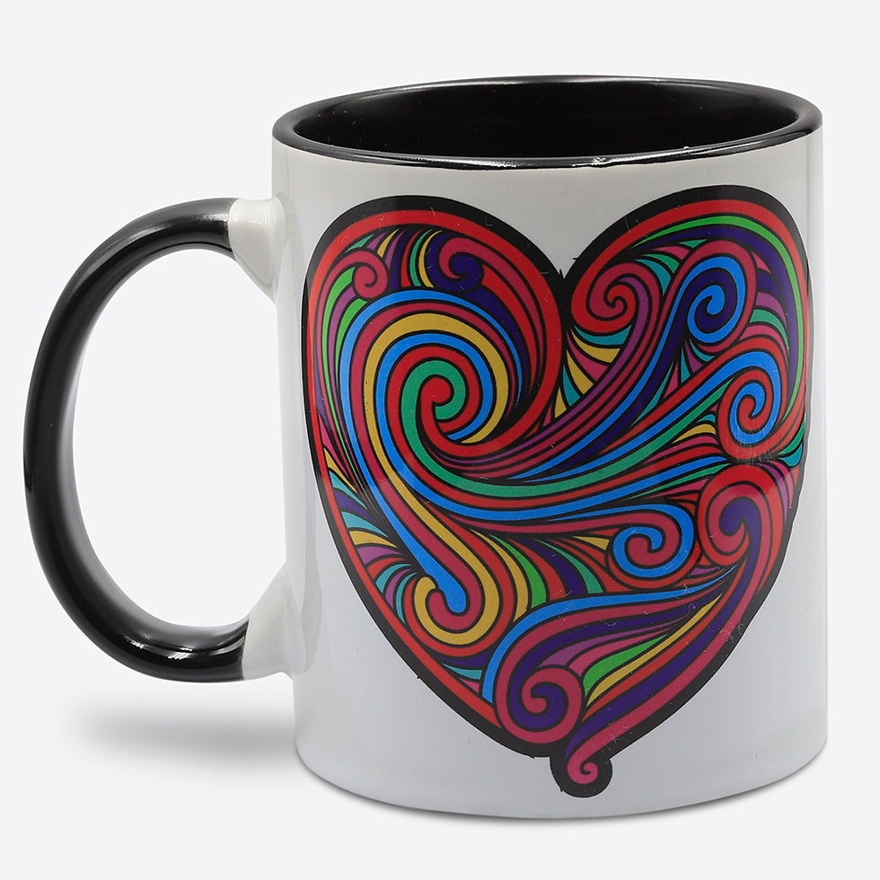 Taza de Cerámica Corazón Mar 11 oz - Código Spotify