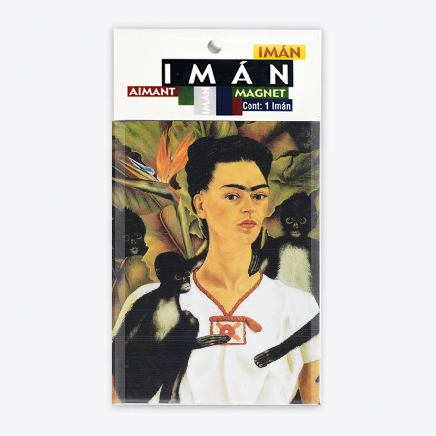 Miniatura: Imán Rectangular Autoretrato con Monos