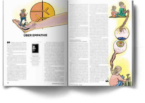 About empathy, illustrations about emathy, magazine article, free work, 2025