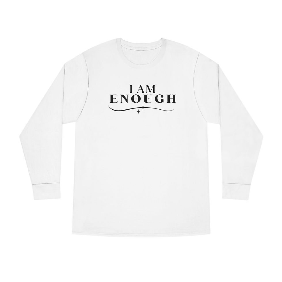 Pretty Enough Long Sleeve Tee - Motivational Fashion Gift for Her