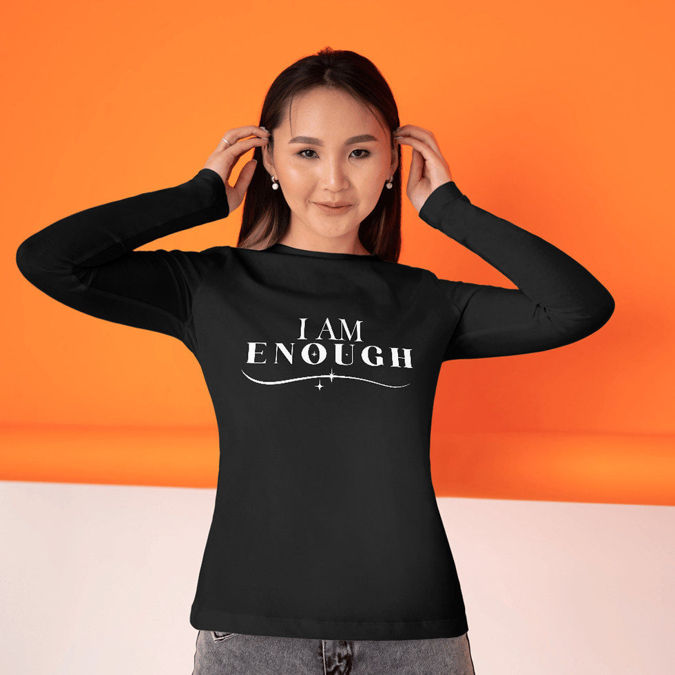 Thumbnail: I AM ENOUGH Unisex T-shirt - Confidence and Positivity Statement Tee