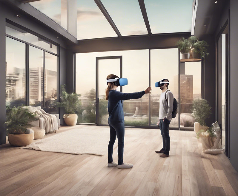 buyers experiencing virtual reality devices real estate realistic exterior shopts.jpg