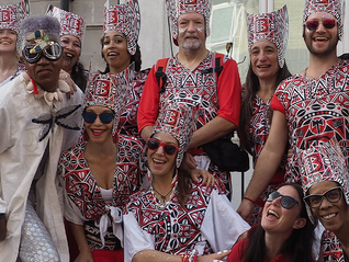 Batala London members at the Notting Hill Carnival