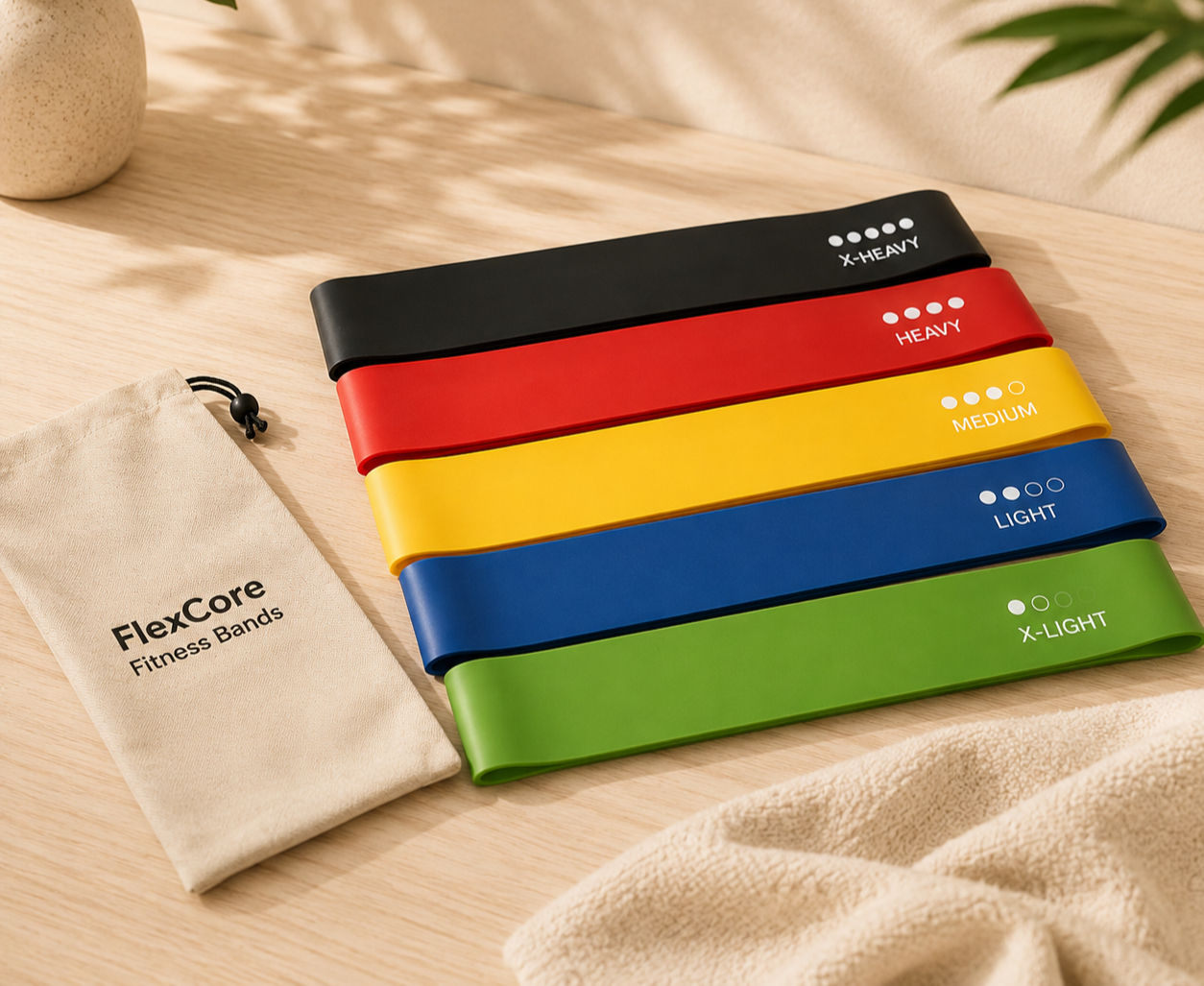 FlexCore Fitness Bands Set