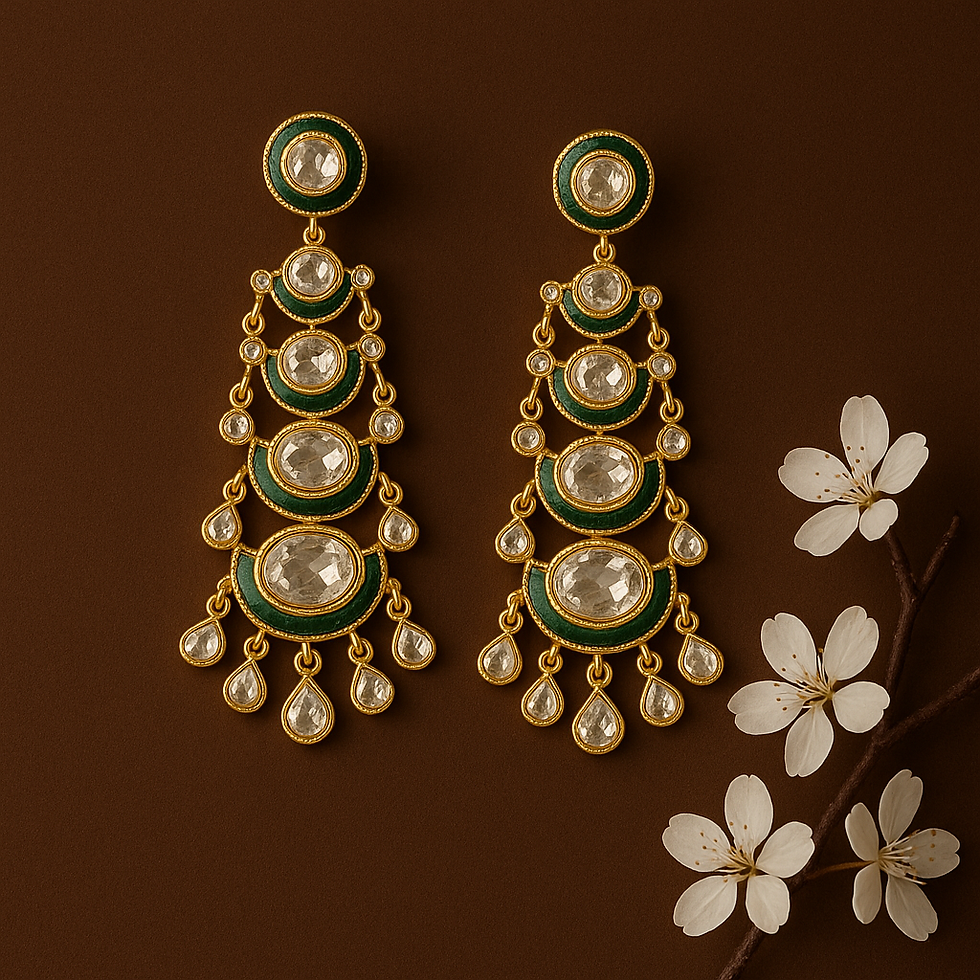 chandler kundan earring