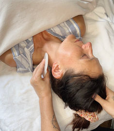 facial massage with gua sha and fascia release in long island, NY