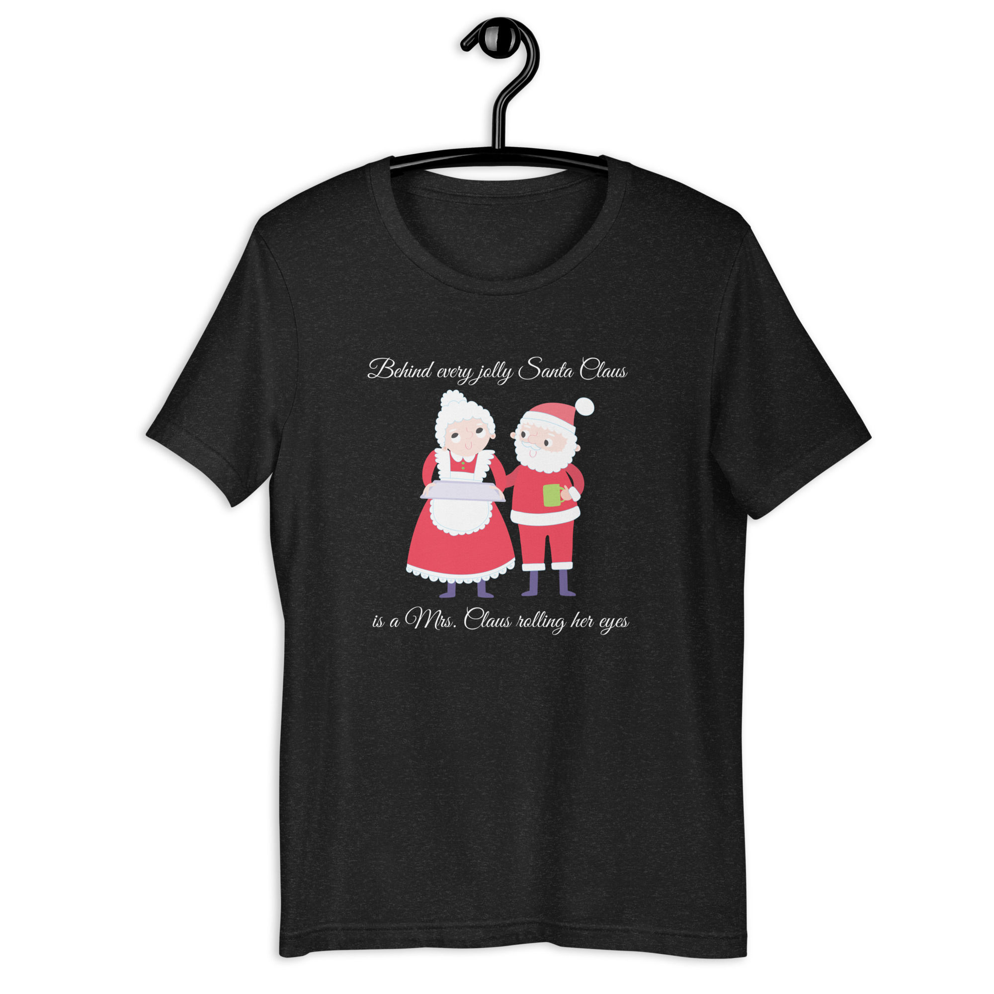 Mr and Mrs Santa Claus Unisex Short Sleeve Adult Tshirt