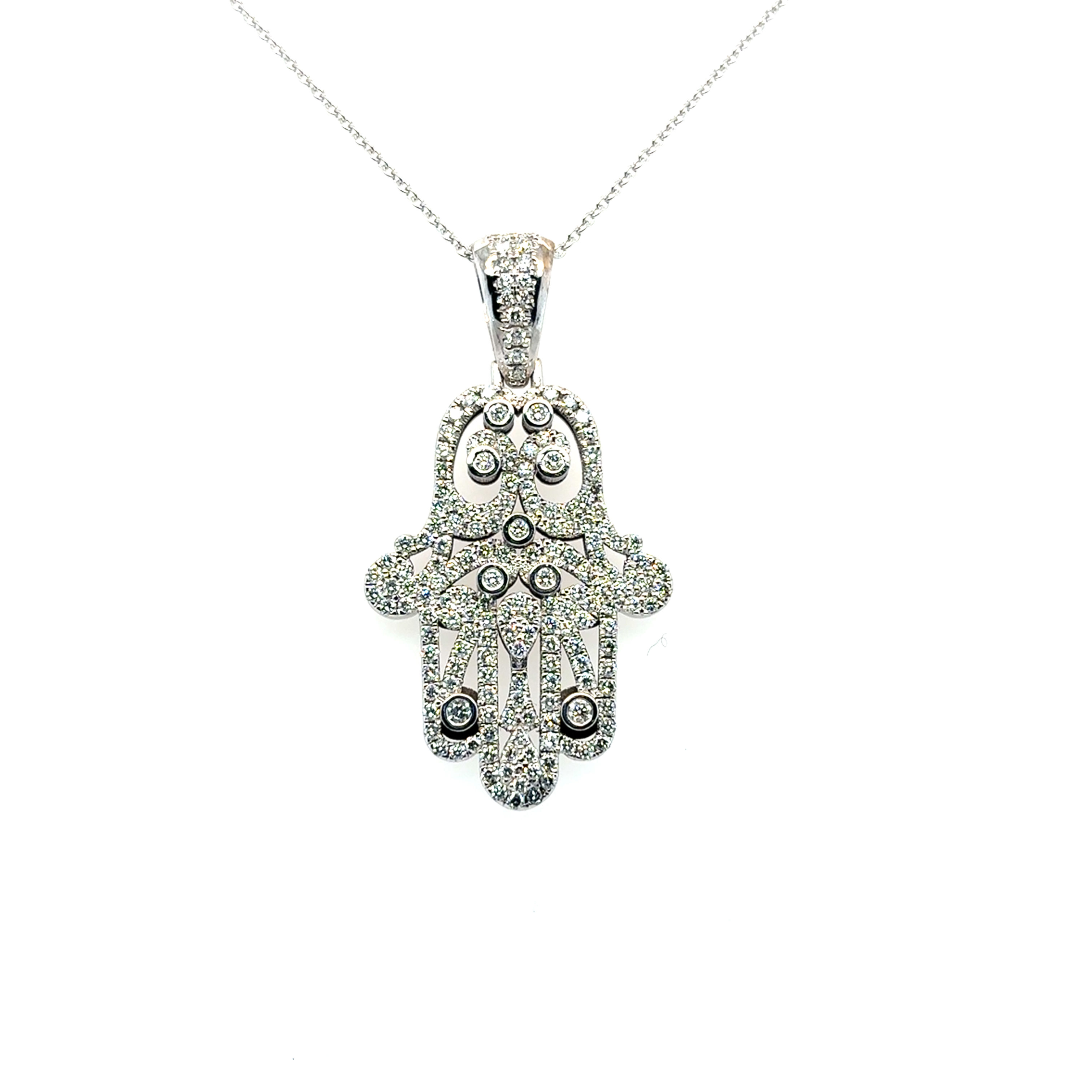Big Hamsa Diamonds Collier