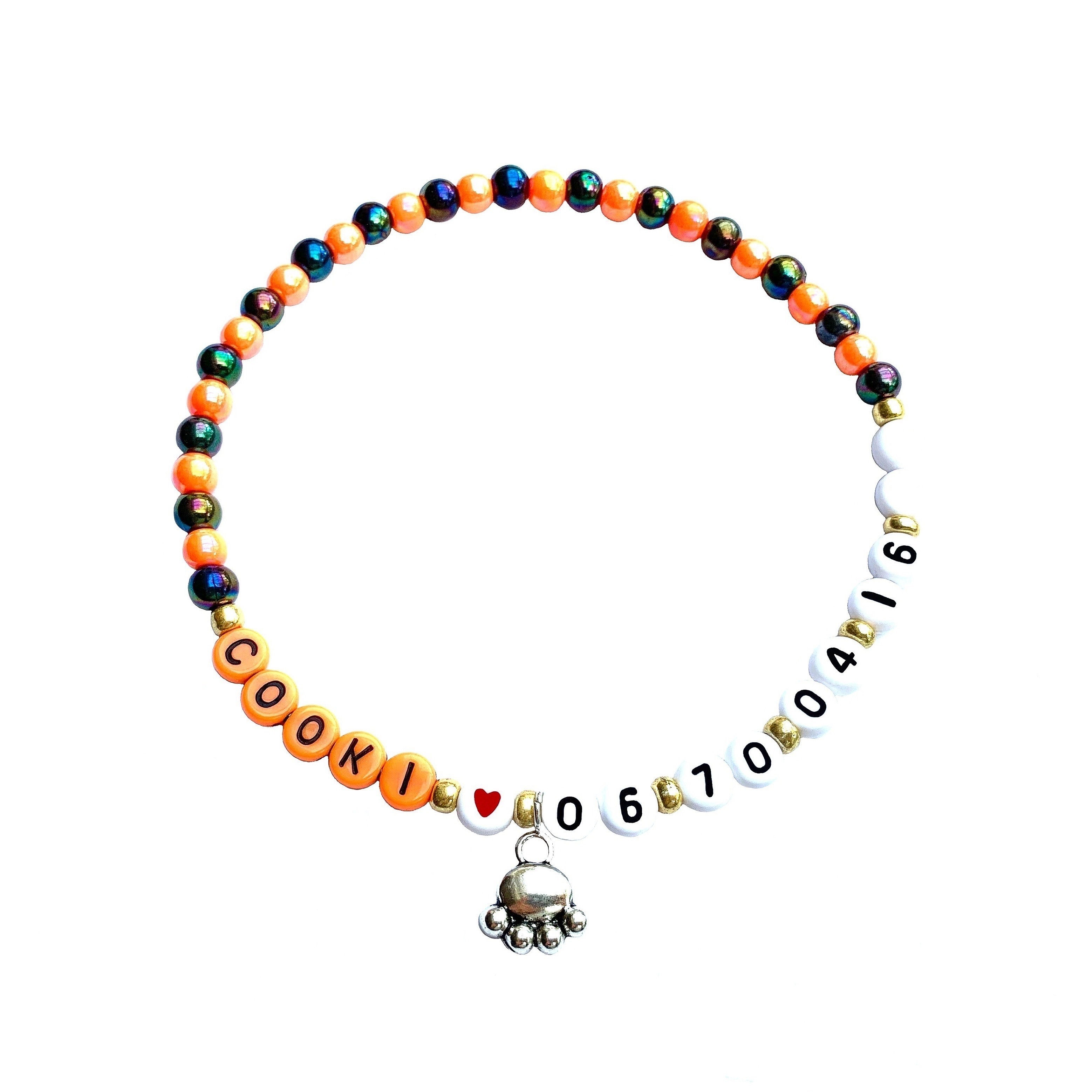 Collier de Sécurité et d'identification chat chien COOKI avec Prénom Numéro de téléphone code chiffre