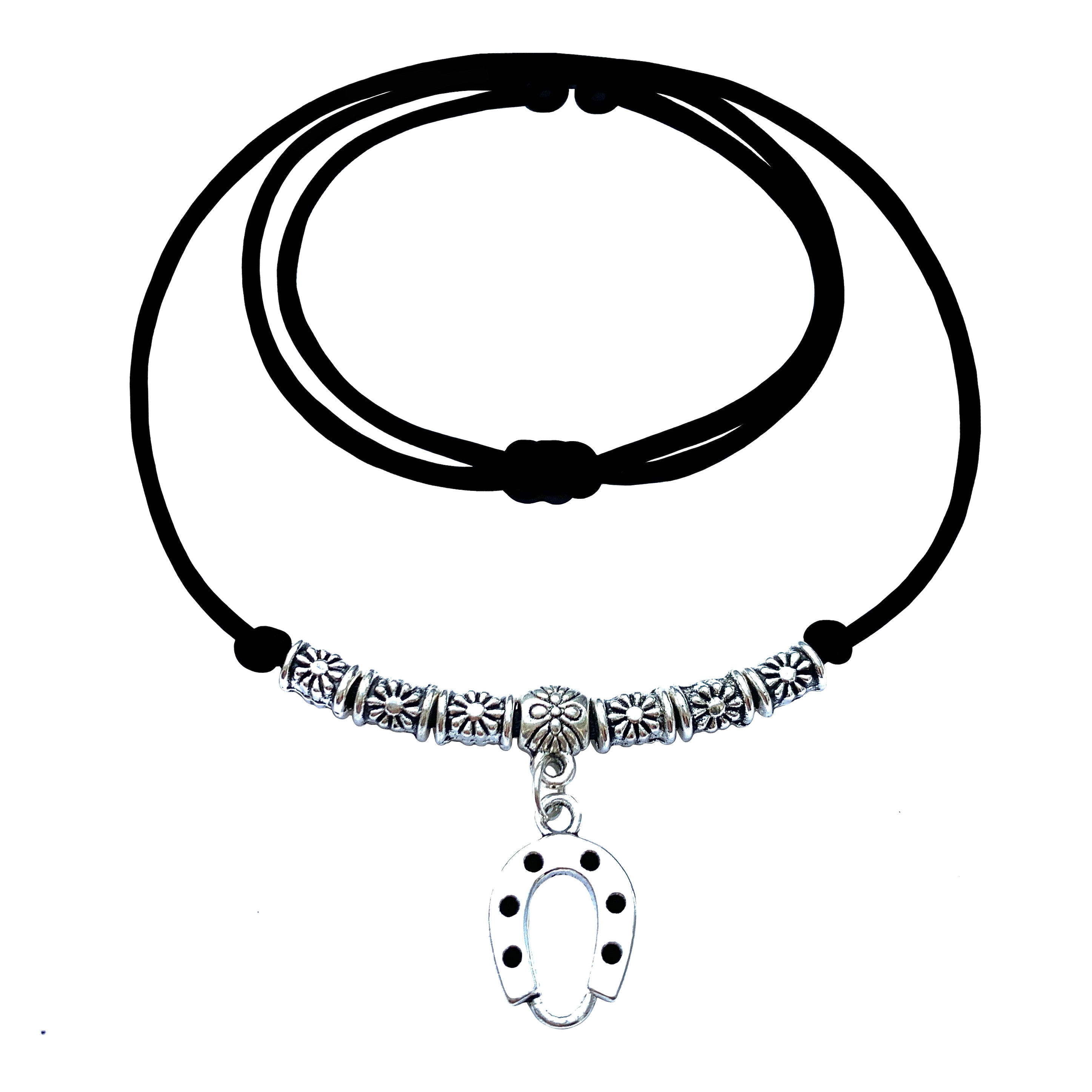 Collier réglable à personnaliser (modèle exemple) FER à CHEVAL HORSE MORS DE CHEVAL AU GALOP COURS AUX CHEVAUX