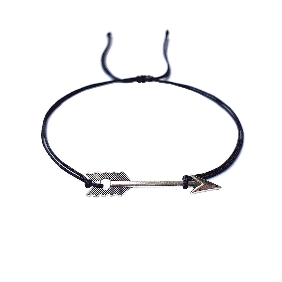 Bracelet fantaisie pour des amoureux FLECHE. CUPIDON. COEUR. AMOUR. JE T'AIME. LOVE. Cordon satin