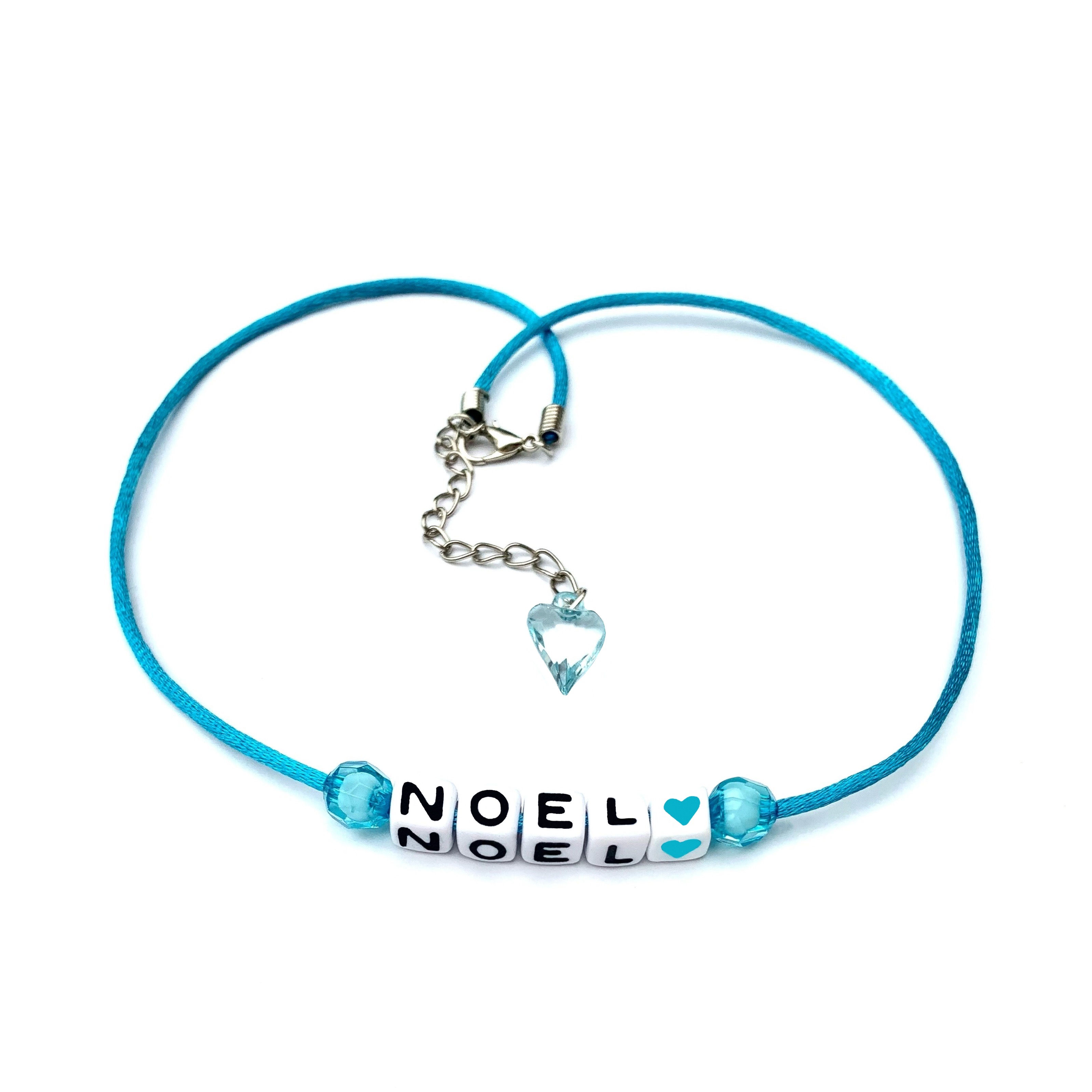 Collier NOEL à personnaliser avec prénom nom message texte logo initiale sur mesure