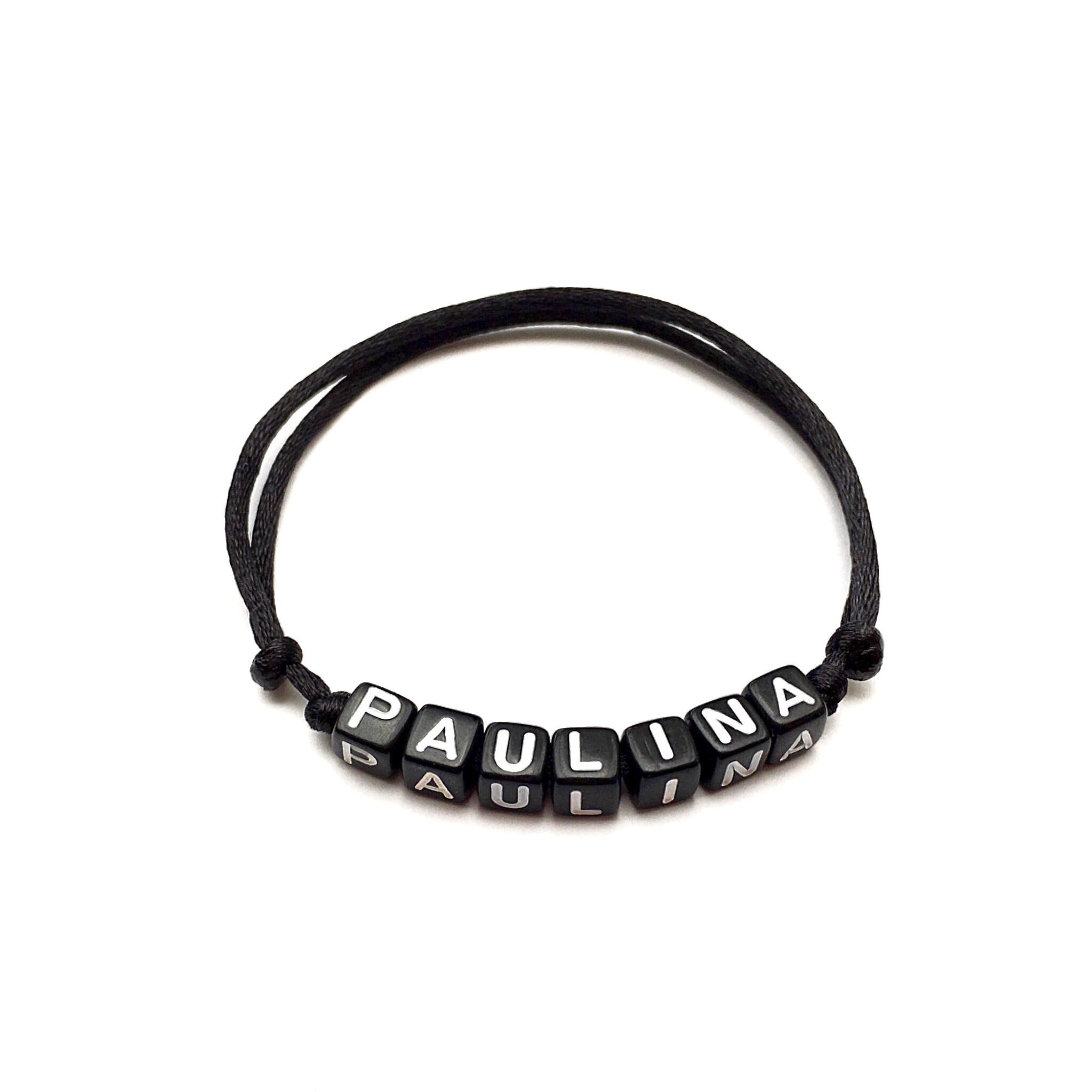 Bracelet PAULINA personnalisé réversible imperméable avec texte