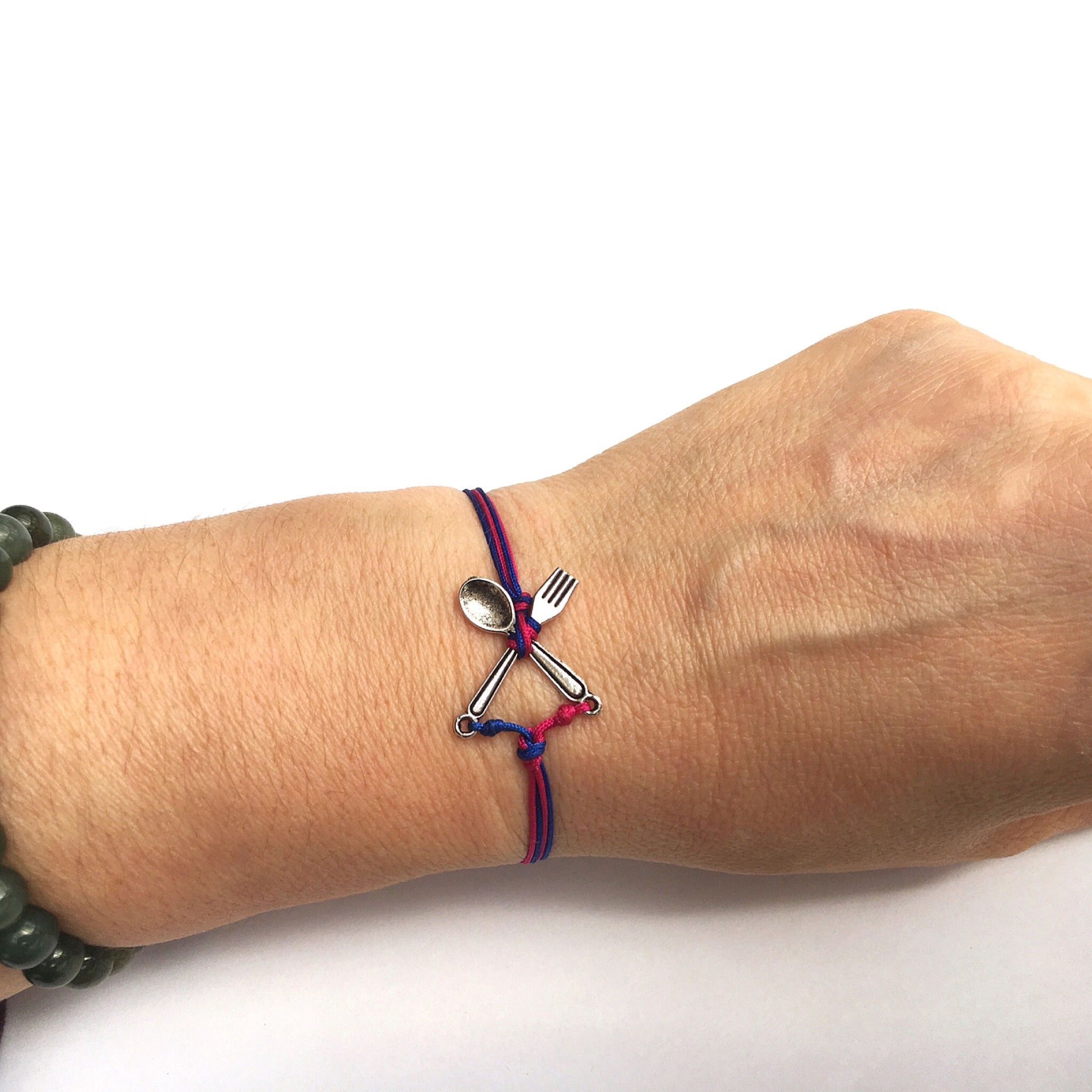 Bracelet FOURCHETTE. CUILLÈRE. BON APPÉTIT. CUISINE. MANGER. RESTAURANT. REPAS. NOURRITURE pour restaurateur, serveur, barmen