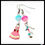 Thumbnail: Boucles d'oreilles fantaisies Robe rose Chaussure à talon Mode Fashion