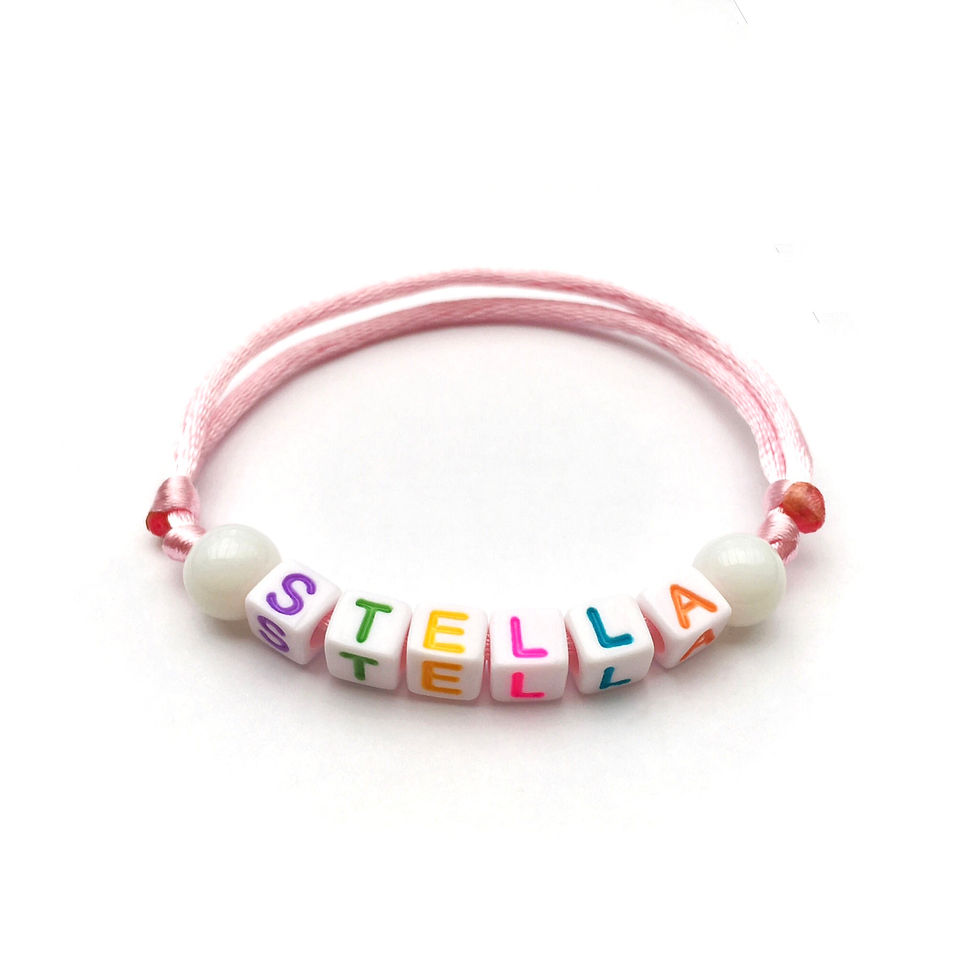 Bracelet STELLA personnalisé réversible imperméable avec texte message pr