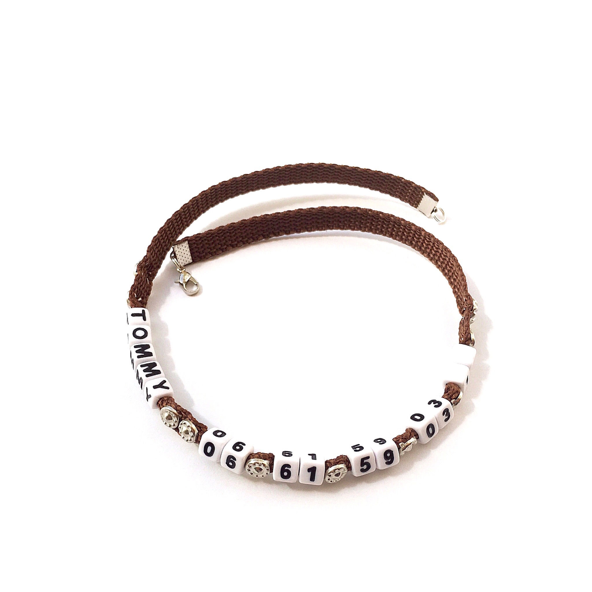 ou acheter Collier TOMMY Personnalisé avec numéro de téléphone pour chien chat