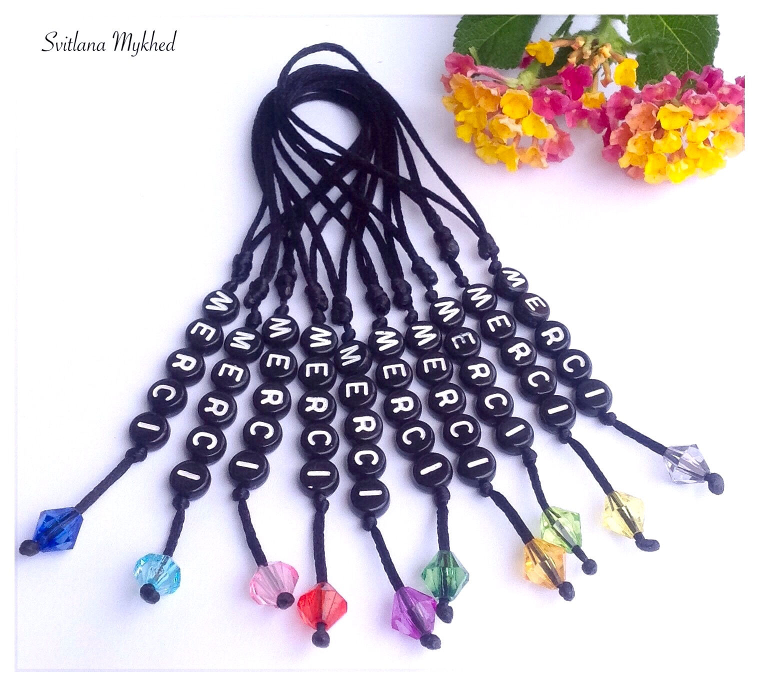 Pendentif cadeau de remerciement personnalisé Merci