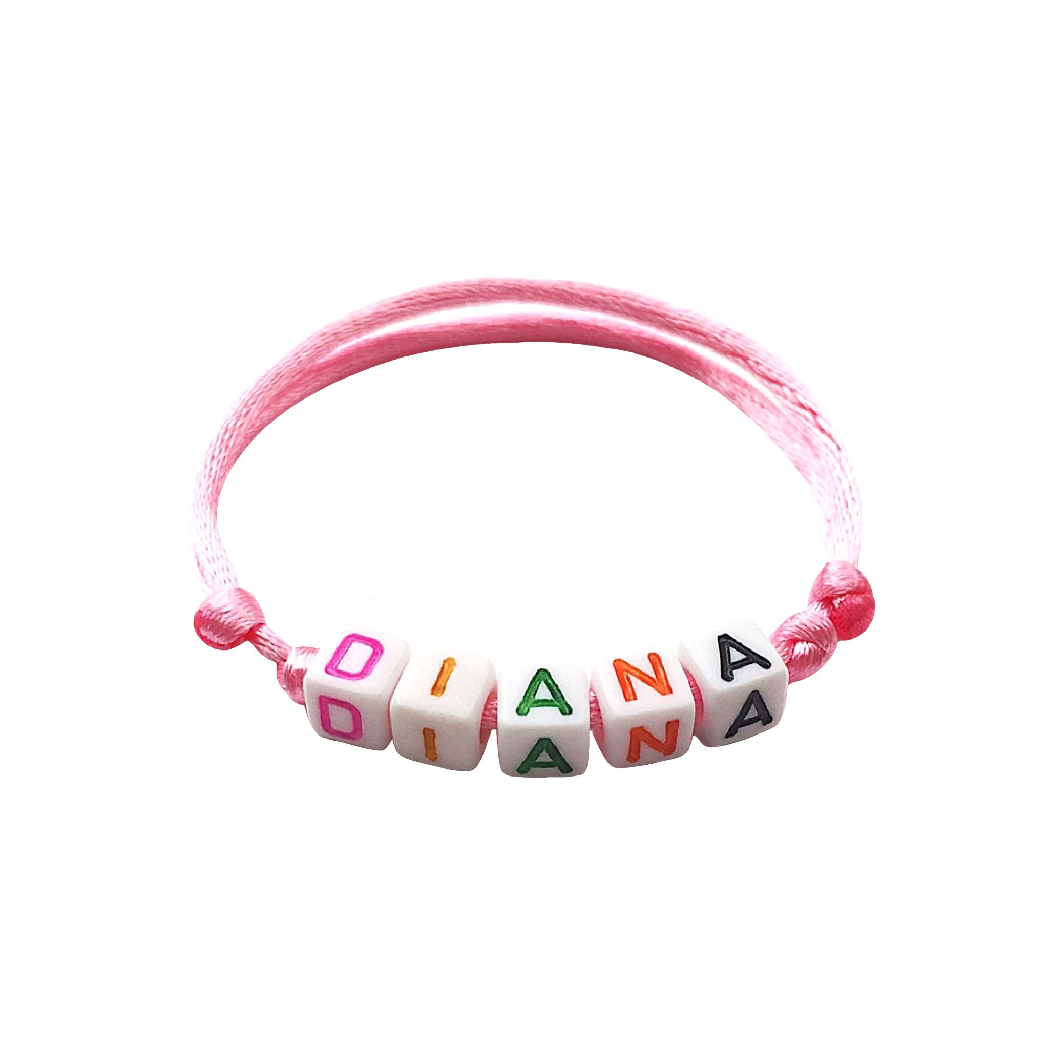 Bracelet DIANA personnalisé réversible imperméable avec texte message